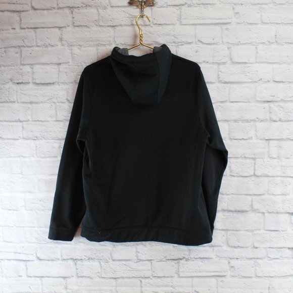 Under Armour MD Loose Black Long Sleeves Hooded Pullover Sweatshirt Size M - Picture 7 of 8